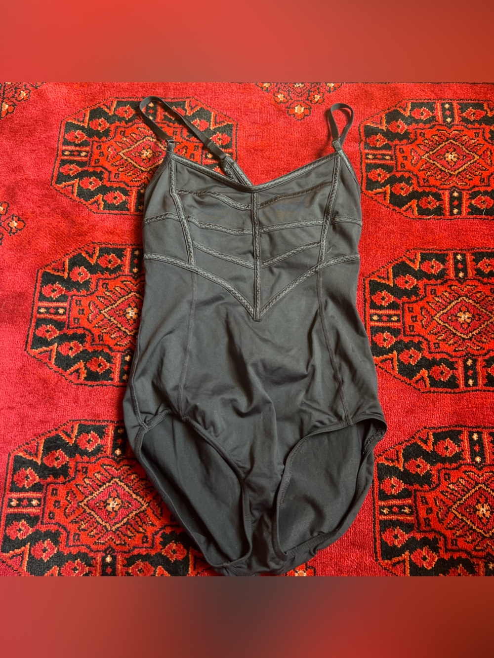 lululemon athletica Black Strappy Leotard